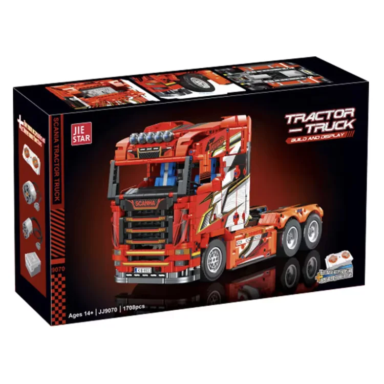 

JIESTAR JJ9070 MOC Technical Tractor Truck Bricks Assembling Building Blocks Model Children's Toys Birthday Gift Set