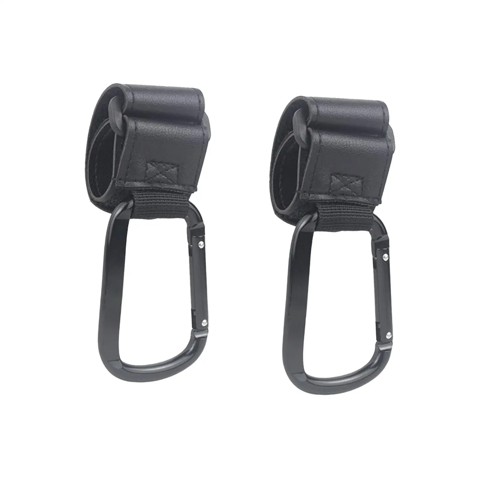 

Stroller Hooks Organizer PU Leather Mummy Clip for Baby Stroller Accessories Hanging Bags Shopping Travel