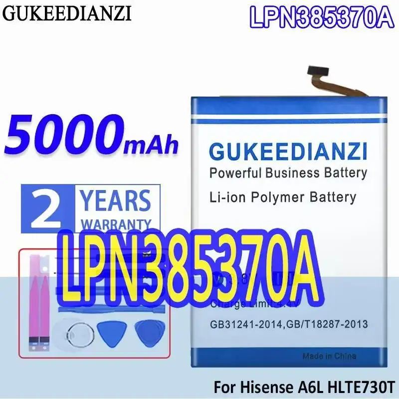 

Long Lasting Mobile Phone Battery Fast Charging 5000Mah For Hisense A6L HLTE730T LPN385370A