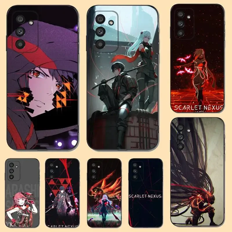 Etui na telefon Scarlet Nexus Game do Samsung S23,22,21FE 20,10lite 9,8,5plus 6,7edge Note20,20ultra Black Silicone