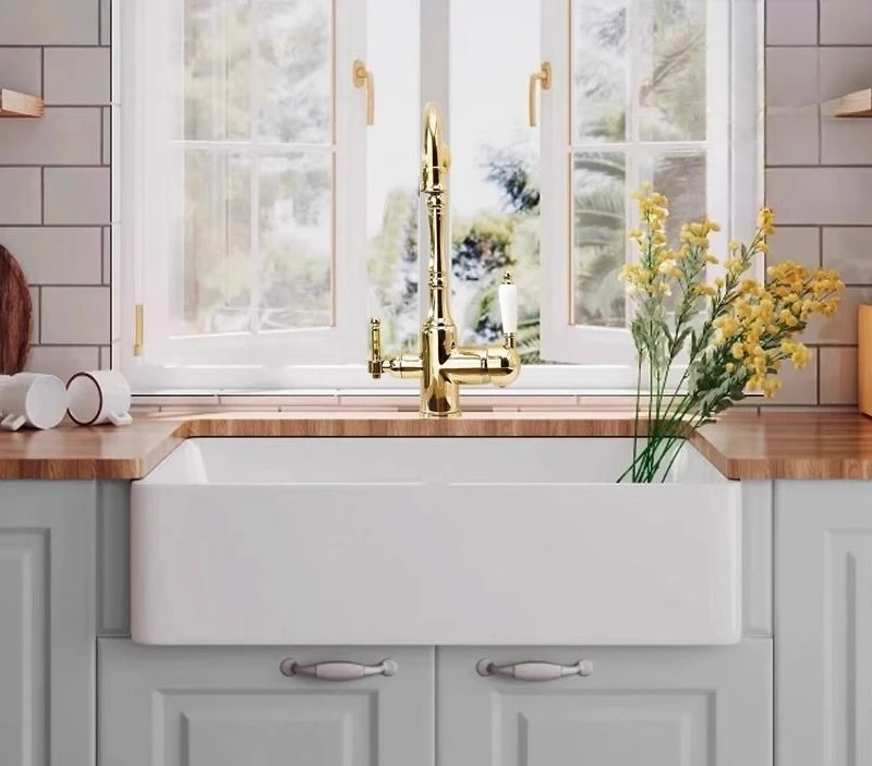 Thickened ceramic sink Under the counter basin Kitchen embedded  Large single  Vegetable bowl basin