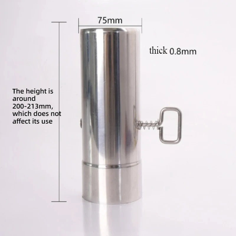 1PC Stainless steel Stove Pipe with Damper Chimney tube Air Valve chimney Flue for Camping Tent Stove Vent Smoke & Exhaust