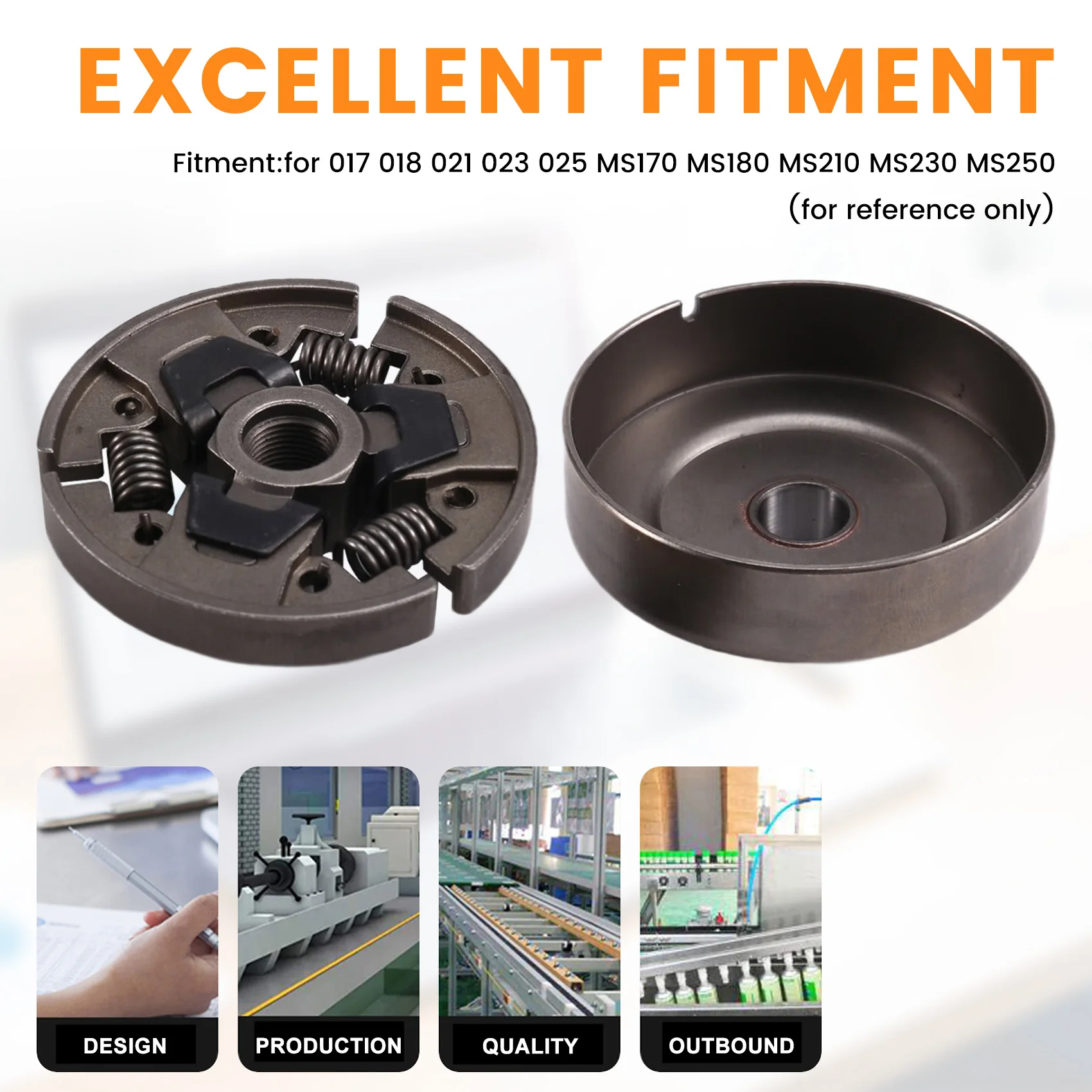 

AB11-Lawn Mower Chainsaw Sprocket Clutch Drum For Stihl 017 018 021 023 025 MS170 MS180 MS210 MS230 MS250 Replacement Parts