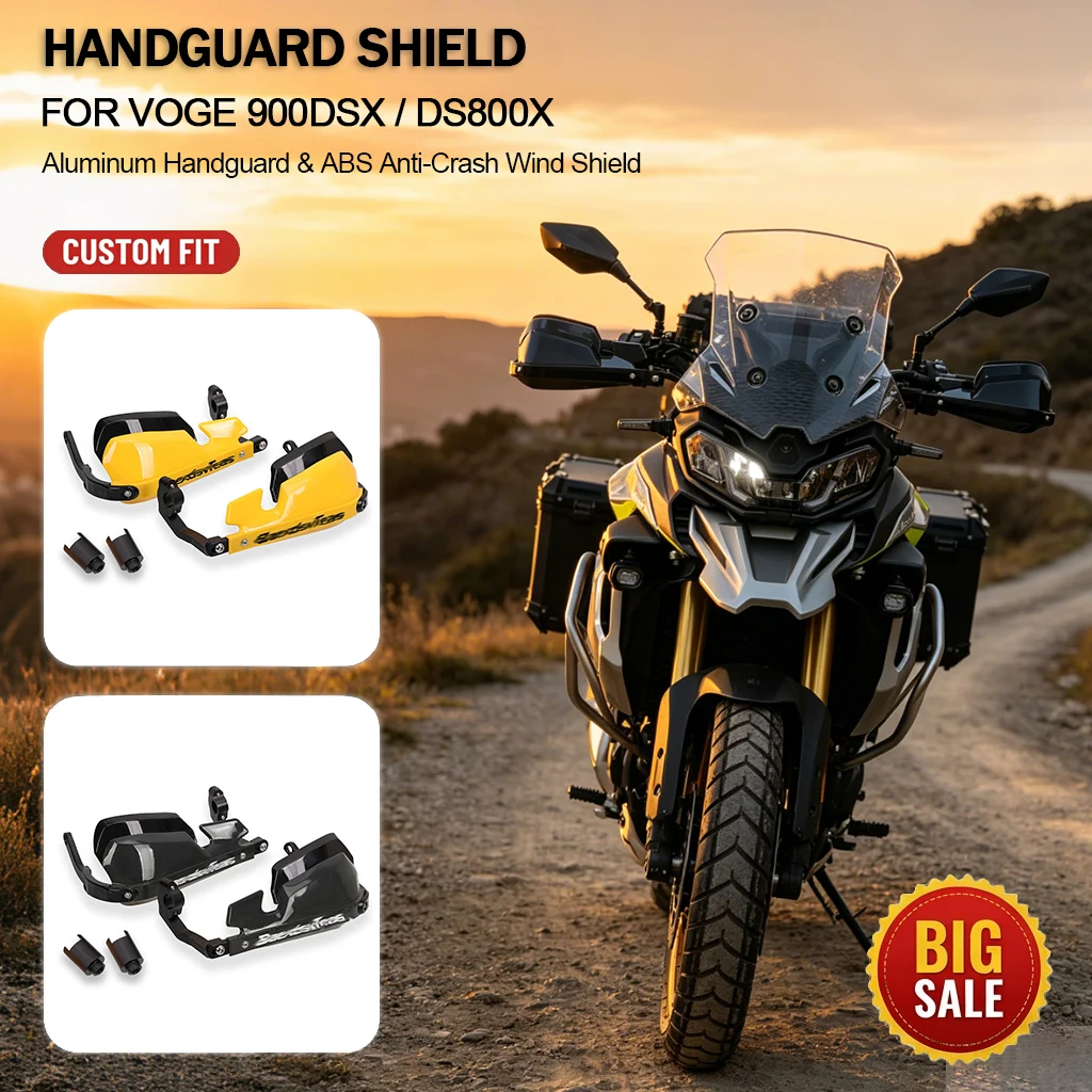 Motorcycle Handguard Hand Guard Shield FOR Voge 900DSX DS800X accesorios moto Aluminum Alloy Wind Deflector Protector Part