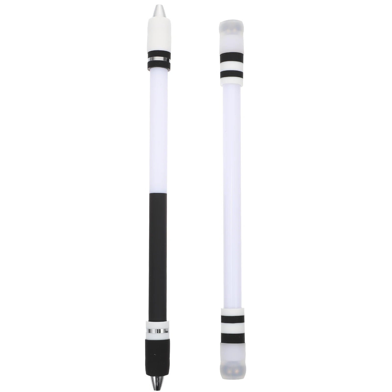 

2pcs Rotating Pens Flipping Portable Turning Finger Toy PC Material Easy Operate Fun Gift Students Brain
