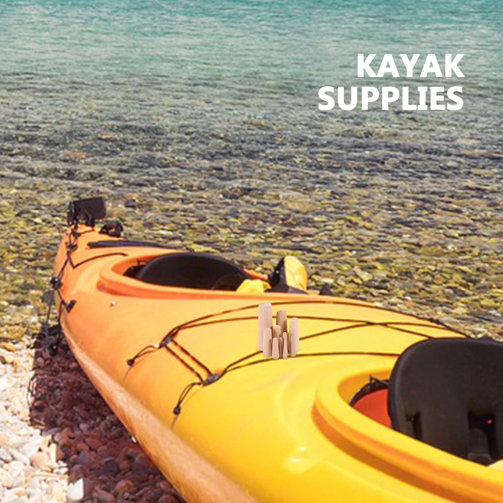 

10pcs Wooden Emergency Plugs Soft Drain Marine Kayak Scupper Stopper Boat Fitting Water Bubble Resistant Strong Durable