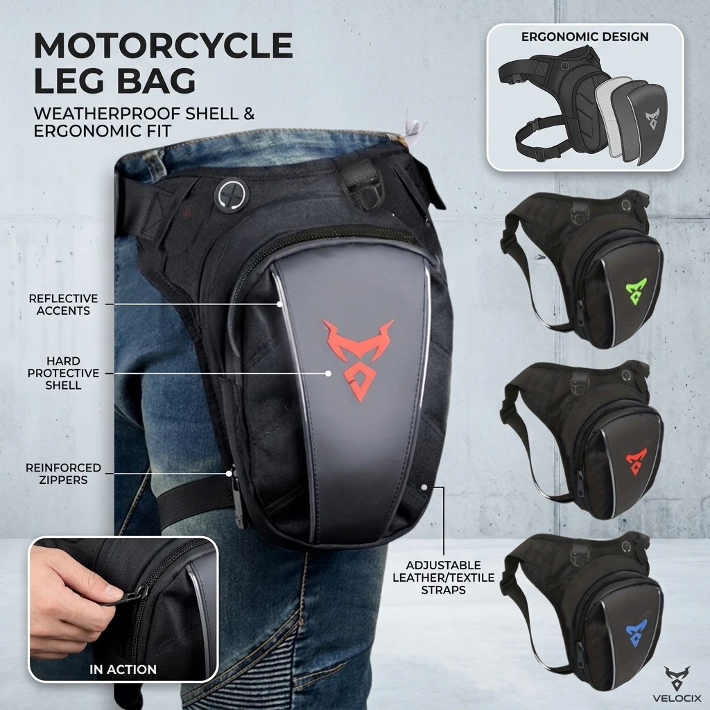Multifunctional Waterproof Outdoor Sports Leg Bag Crossbody Chest Bag for Motorcycle Riding Phone Waist Bag