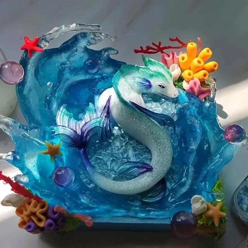 Sleepy Dragon Dinosaur Sea Creature Egg Silicone Mold, DIY Epoxy Resin Casting Mould, Unique Handmade Home Decor Craft Supply
