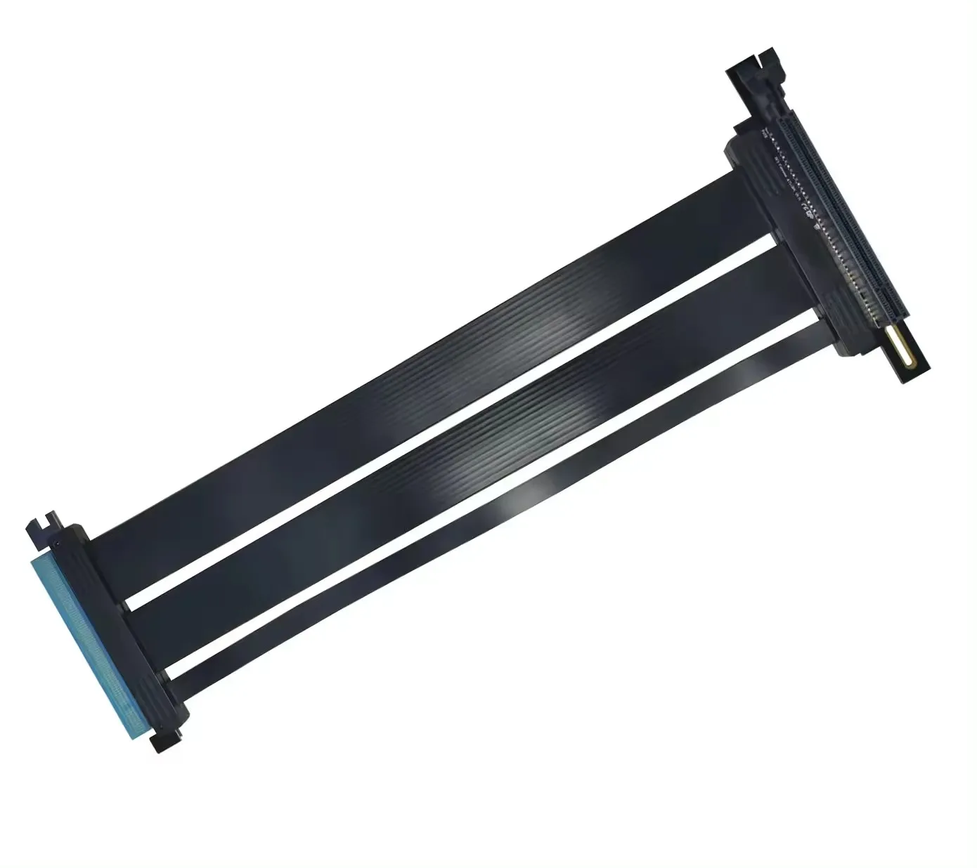 PCIe 4.0 X16 Riser Cable 64Gbps for 22/30/40/50/60CM Compatible 4.0/3.0, for Vertical installation GPU 180° to 90°