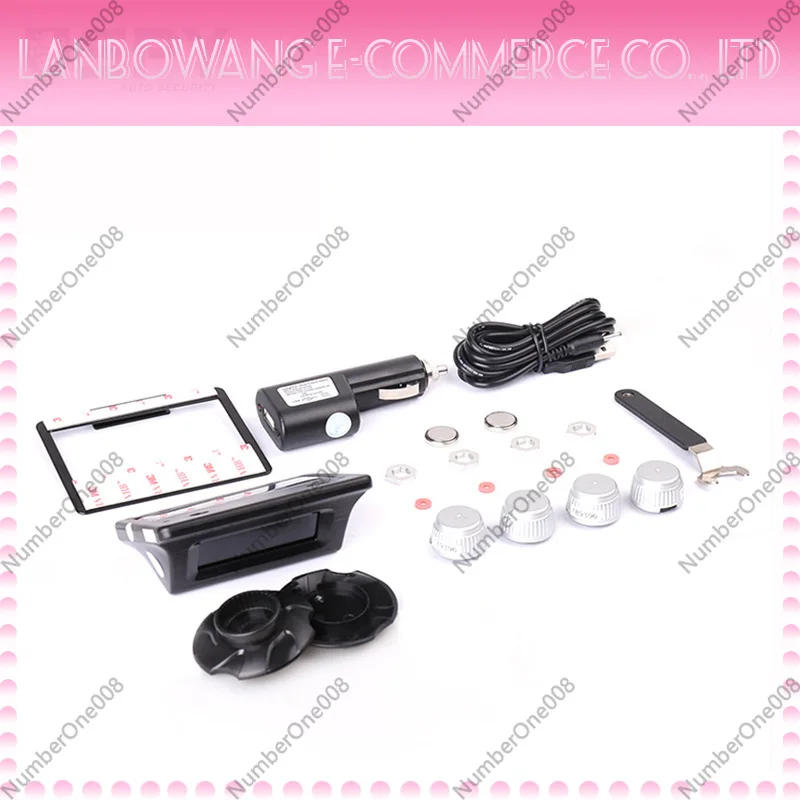 TPMS Tire Pressure Monitoring System Wireless Solar LCD Display External Sensor Car Tyre Monitor