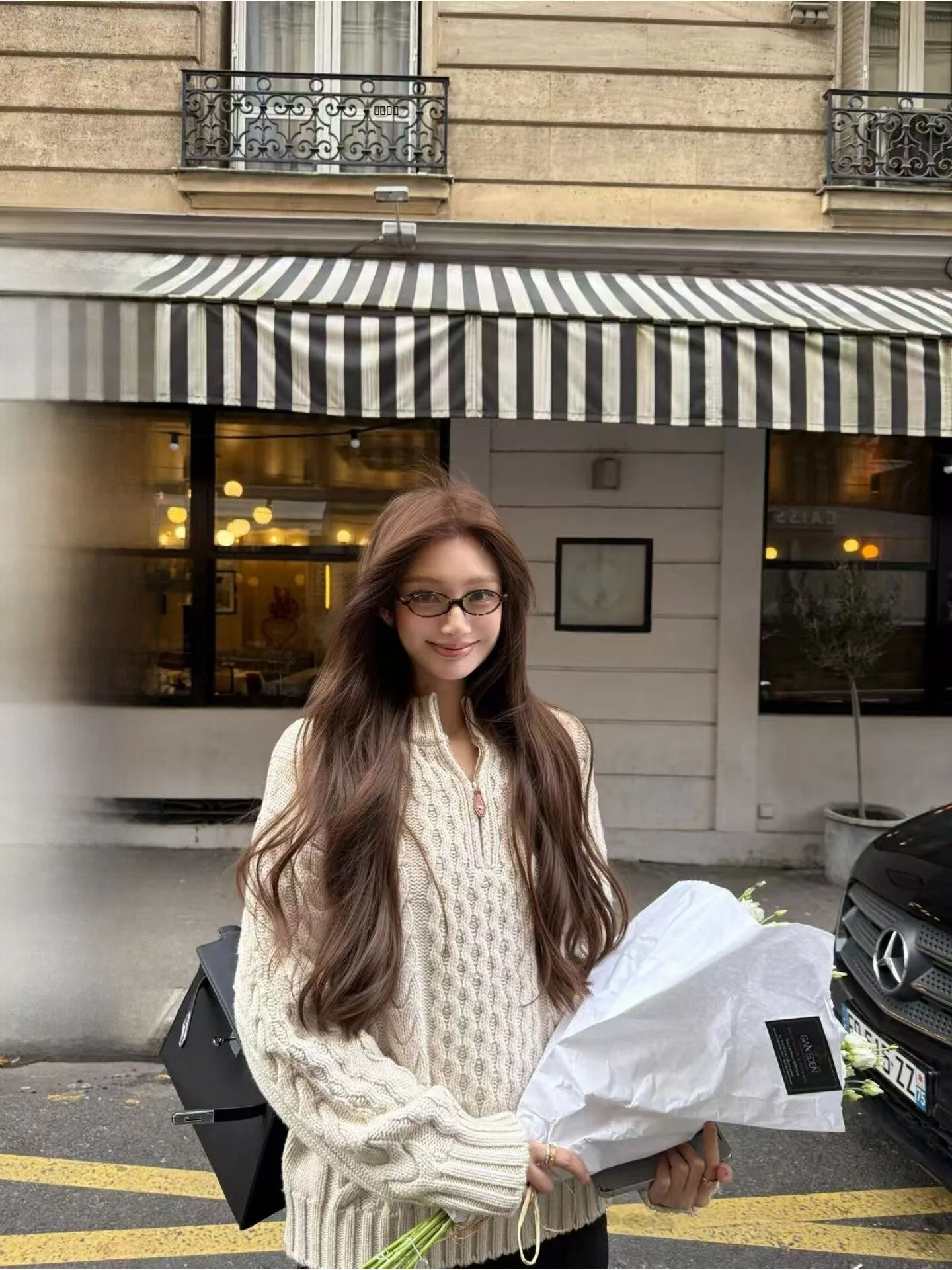 

Yangzifan Women's Knitted Sweater Winter Casual Loose Fit Wool Blend Knitwear Zipper Thiened Turtlene Long Sve Top