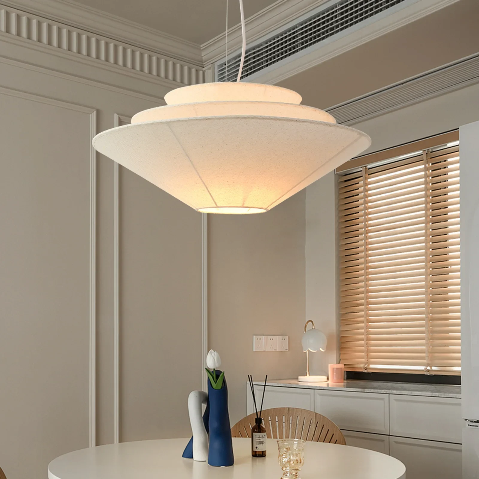 

Nordic Fabric Led Pendant Lights Art Living Dining Room Bedroom E27 Decor Chandeliers Lighting Bar Cafe Hanging Lamps Luminaire