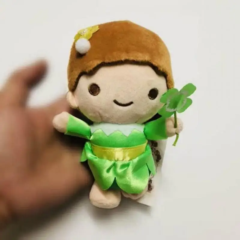 Pluszowy breloczek Hello Kitty Cinnamoroll z serii Flower Fairy, urocza kreskówkowa puszysta zabawka, zawieszka do kluczy, dekoracja do plecaka lub na zamek błyskawiczny.