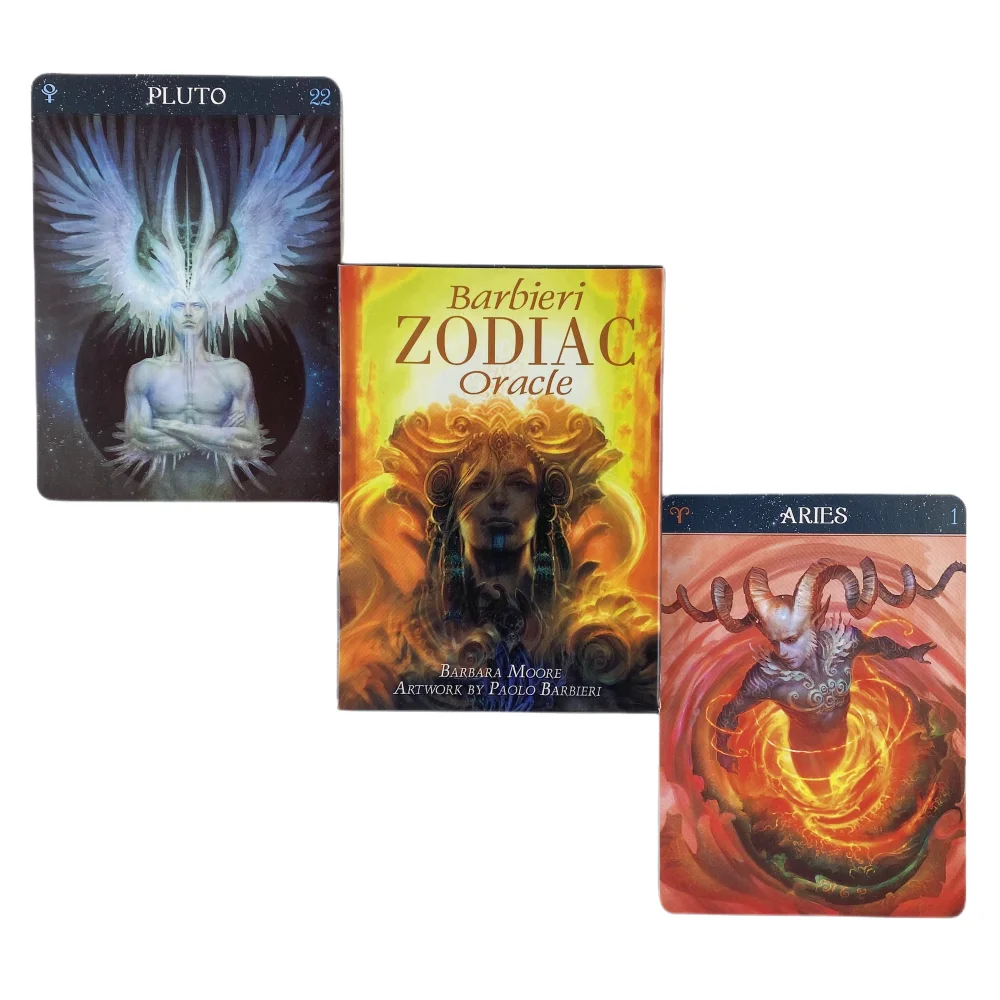 Barbieri Zodiac Oracle Cards Wróżenie Tarot Gra planszowa Talia Wróżenie Rodzinna impreza Przewodnik Wersje Wydanie