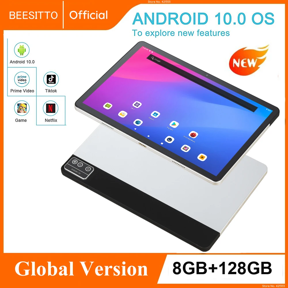 

New Design 10 Inch 4G Phone Tablet Android 10.0 13MP/5MP Dual Camera MT6771 Octa-Core Tablet 10 inch 2.5K 1920*1200 IPS Screen