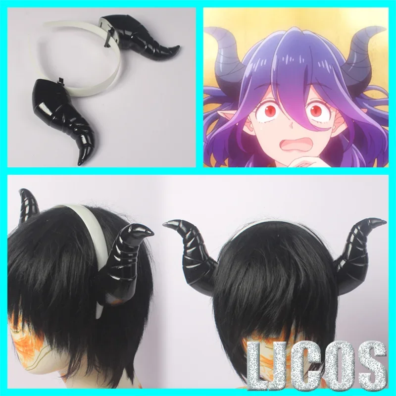 Anime Kinsou No Vermeil Cosplay Horns Vermeil In Gold Devil Gold Filled Alto Horns Headwear Headband 3D Printing Cosplay Props