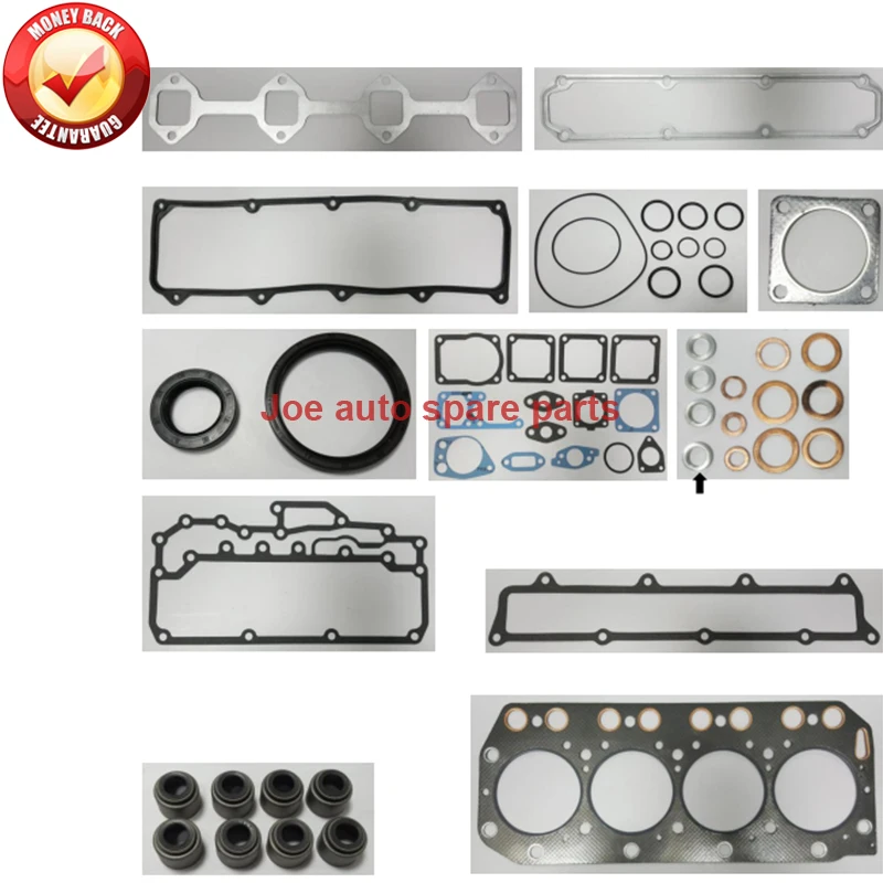 Engine Full gasket set kit for YANMAR engine: 4TN100E 4T100 4TN100