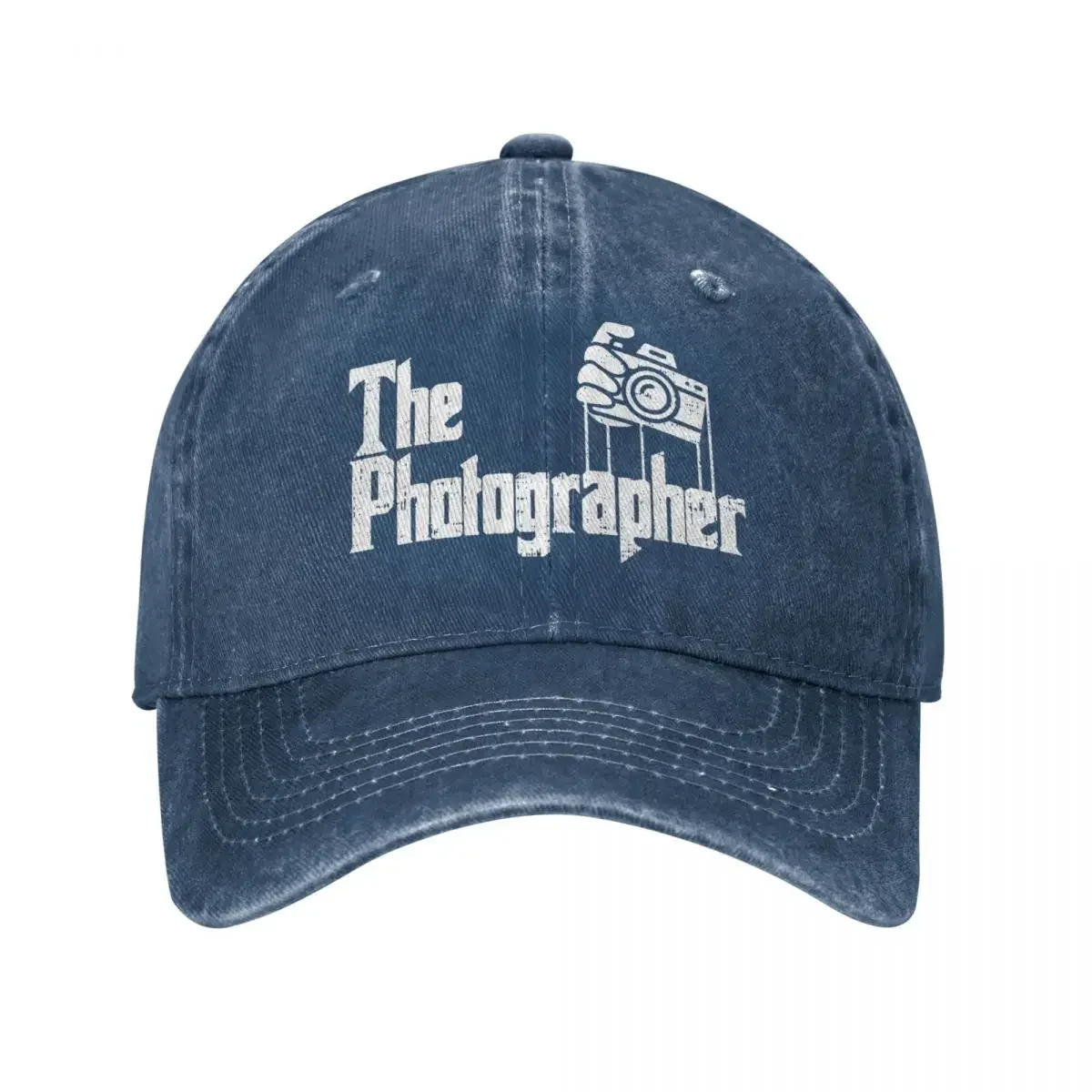 Vintage Photography The Photographer Baseball Caps Unisex Style Distressed Washed Headwear Outdoor Workouts Hats Cap