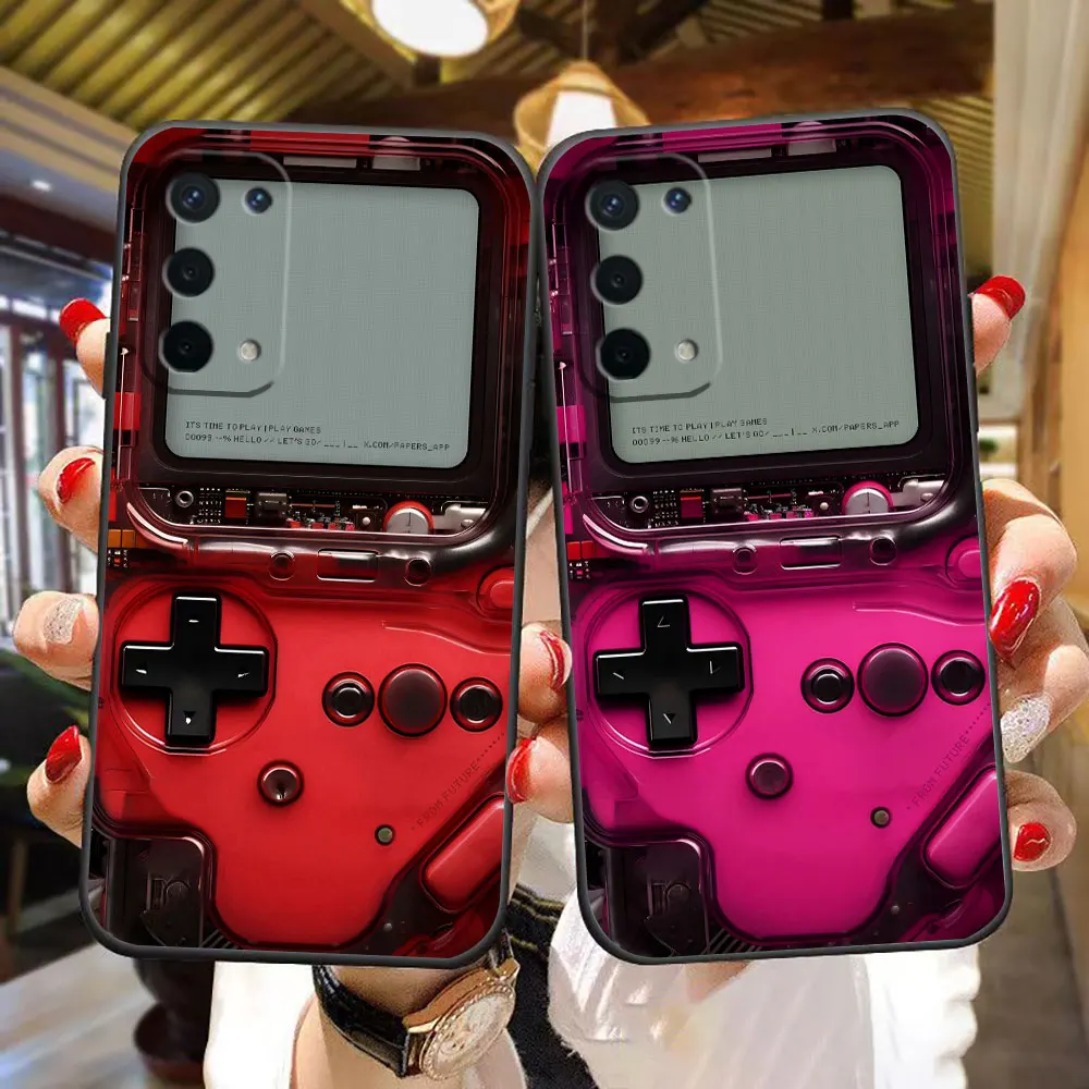 ريترو وحدة التحكم G-Game Boy غطاء جراب هاتف ل ممن لهم رينو 14 14F 13 13F 12 11 11F 10 8 8T 7Z 7 6 5 5F 4 4F لايت برو زائد حافظة من البولي يوريثان