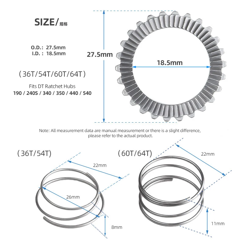 Bicycle Hub Service Kit Star Ratchet SL 54 TEETH For DT 54T Swiss 36T 18T MTB Hub Gear Bike Parts