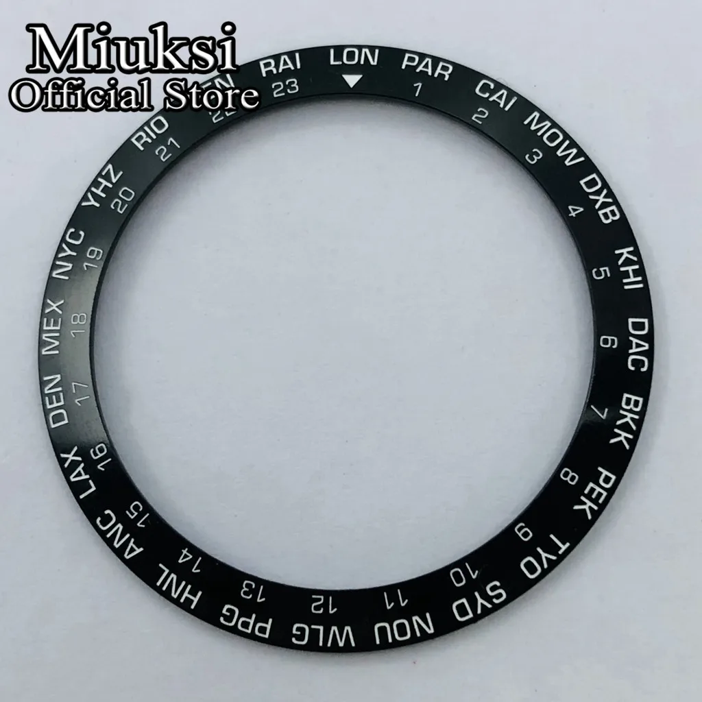 Miuksi high quality 38mm aluminum bezel insert fit 40mm watch case