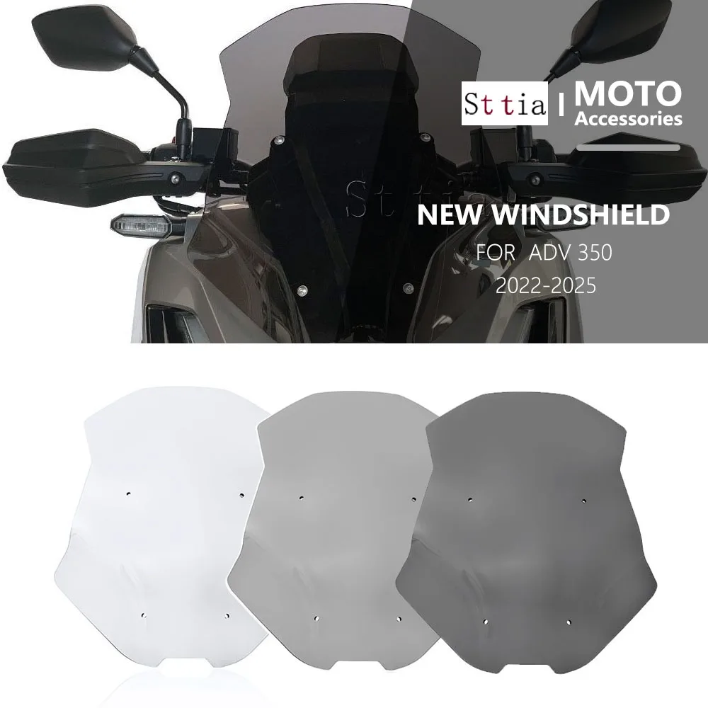 

For HONDA ADV350 Adv350 adv350 ADV 350 Motorcycle Accessories New Windshield Acrylic Front Windshield Shroud 2022 2023 2024 2025