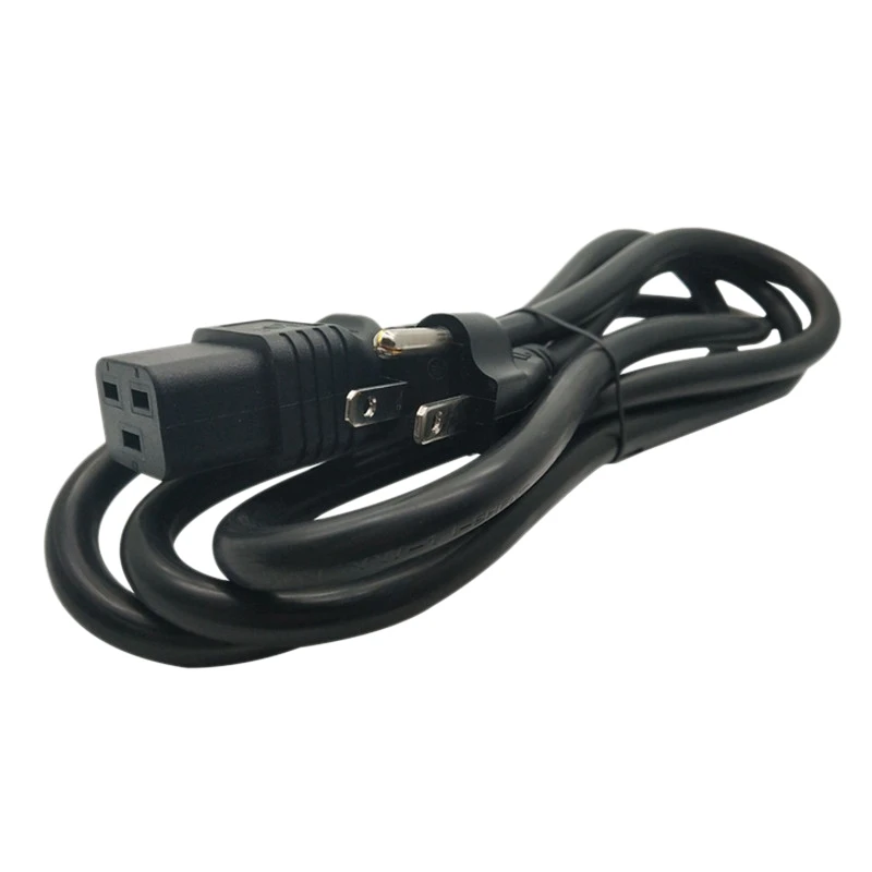A64I US Nema 5-15P to C19 AC Power Extension Cable Cord Nema 5-15P to IEC 320 C19 Power Cord(US Plug,1M)