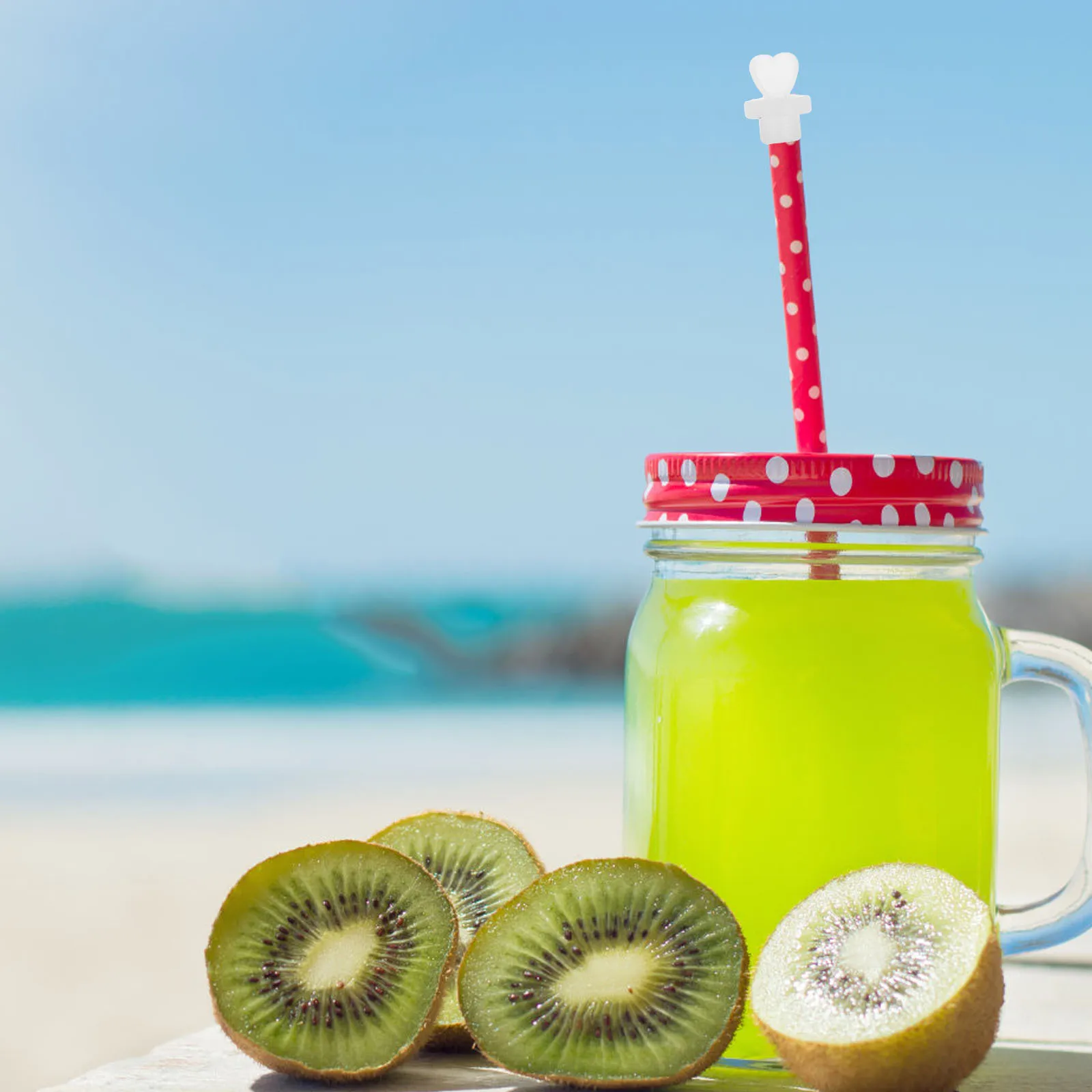 

10pcs Silicone Straw Caps Heart Shaped Leak Proof Spill Resistant Reusable Cup Accessories For Tumbler Bottle Party Wedding