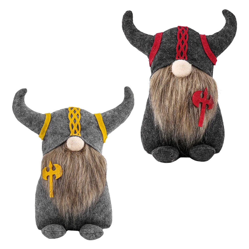 

2 Pcs Matador Ornament Party Adornment Baby Desktop Dwarf Cloth Decoration Office