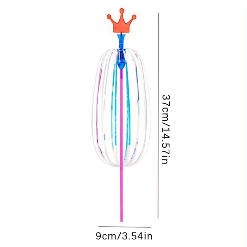 Varita mágica de arcoíris de Halloween para niños, varita LED de burbujas, juguete luminoso colorido, varita intermitente, juguetes para niños, favores de fiesta de Navidad de Año Nuevo