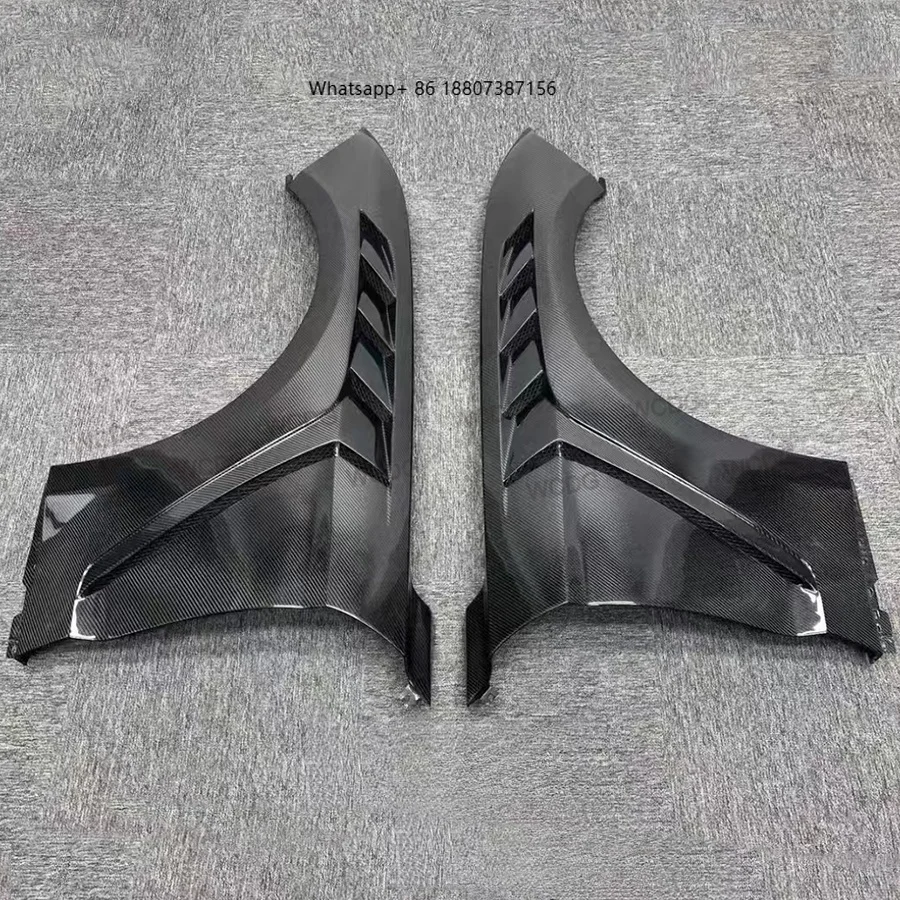 

Gtd Style Carbon Fiber Front Fender forFord Mustang 2018-2023 Front Vented Side Fender Auto Parts Bodykit