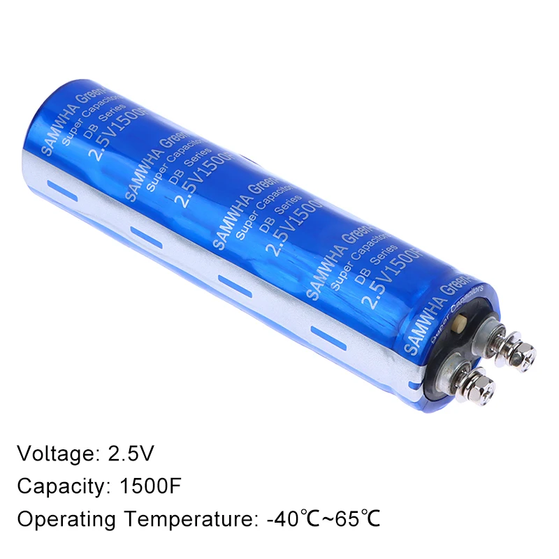 1PCS 2.5V1500F Super Farad Capacitor Large Capacity Used To Automotive Rectifier Module