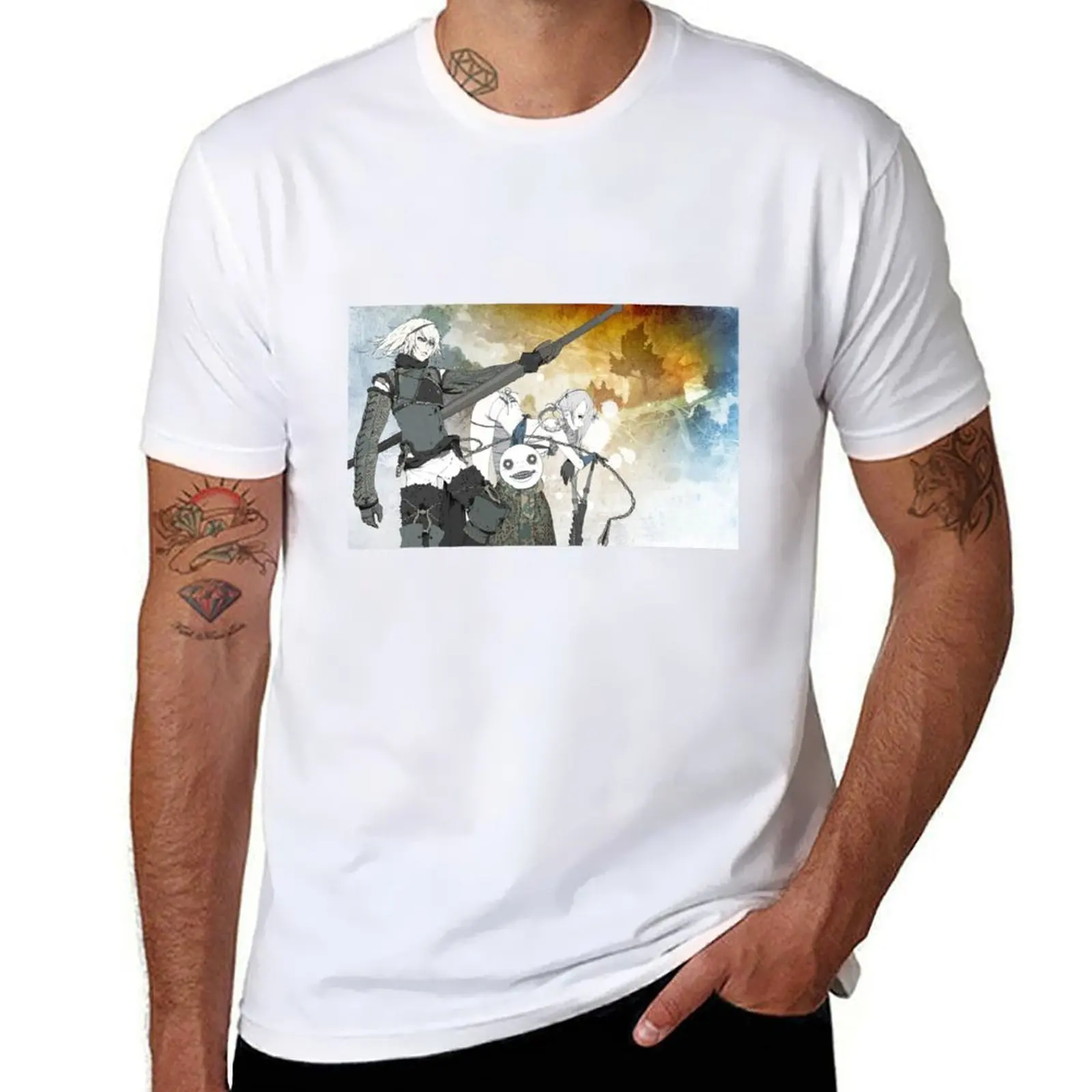 

NieR Replicant Poster [HIGH QUALITY] T-Shirt anime t shirts for man man t shirts for men t shirt man cotton T-shirt