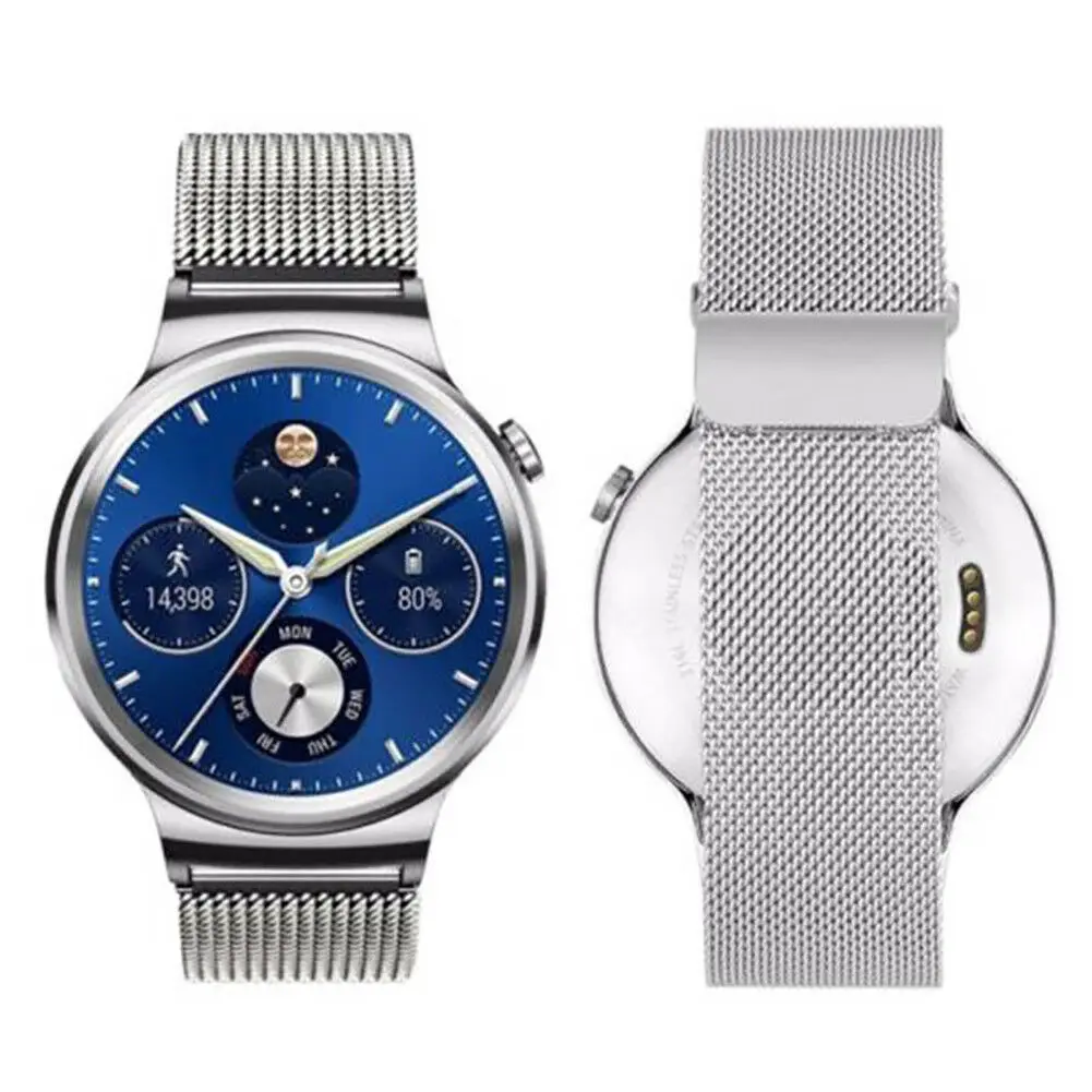 Replacement Milanese Magnetic Loop Strap Stainless Steel Watch Band For Huawei Smart Watch GT Heart Rate & Activity Tracker