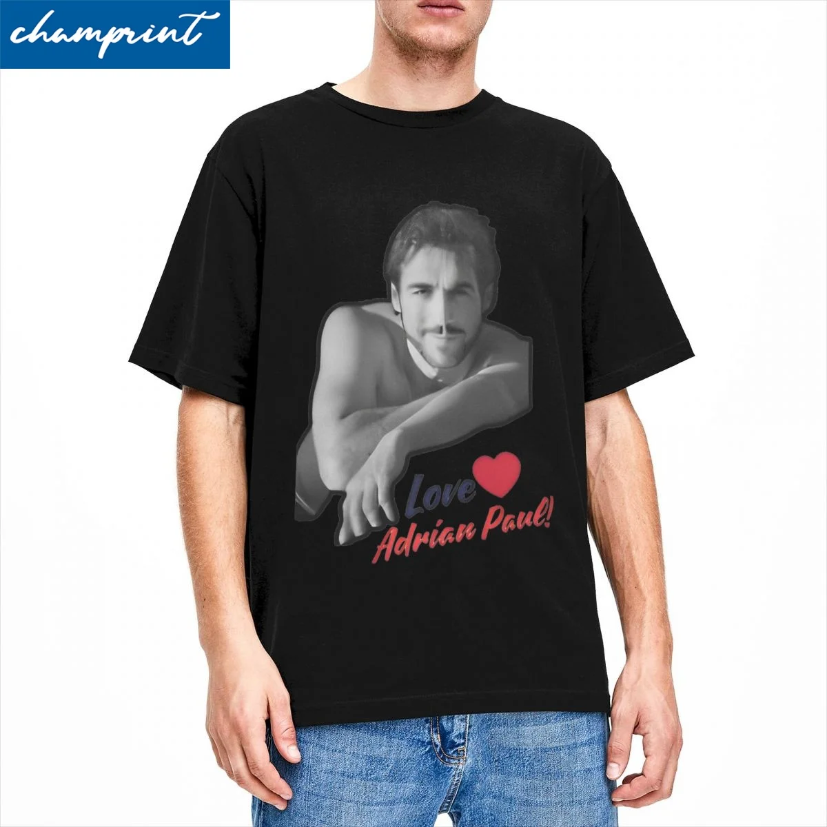 Casual Love Adrian Paul T-Shirts for Men Women Crew Neck 100% Cotton T Shirt Short Sleeve Tee Shirt Gift Idea Clothes