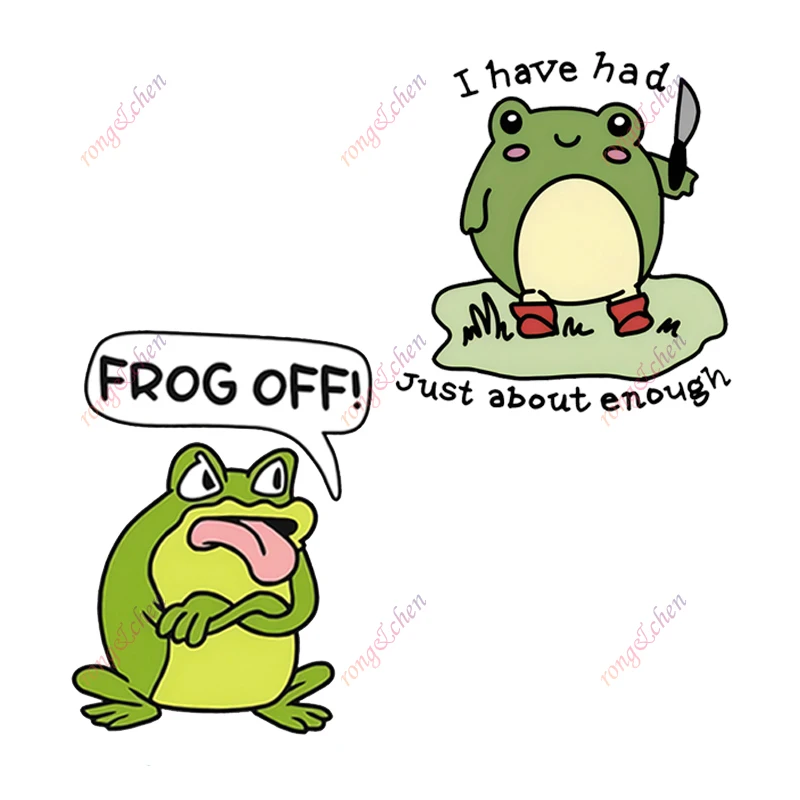 

Funny Frog Car Sticker Off Frog for Car Motorcycle Racing Helmet Laptop Trunk Body Car Window Surfboard Waterproof PVC Decals