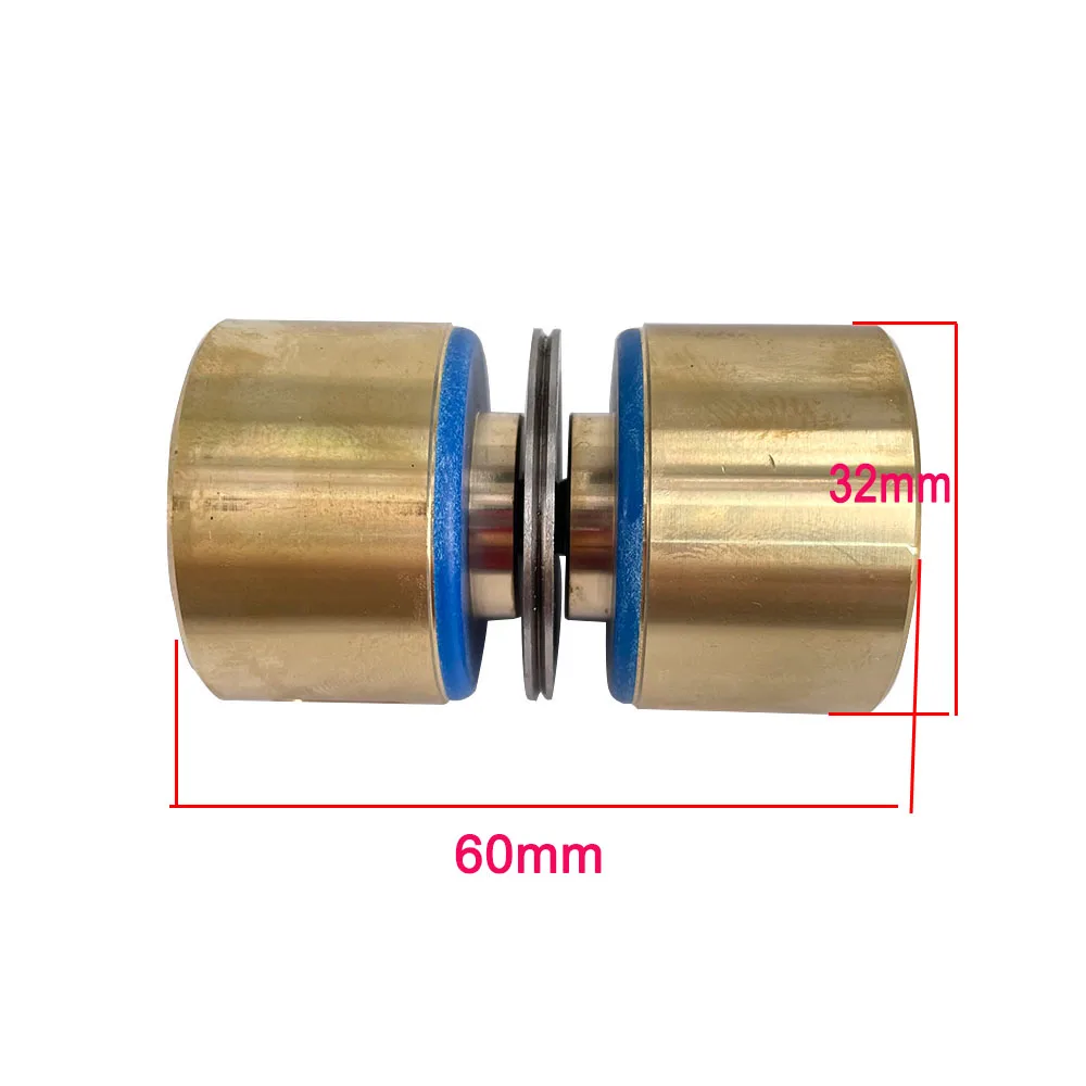 Wire Cut Parts Brass Pulley Assembly OD32*L60mm 070 Guide Wheel Roller  Brass Seat Double Side for EDM Wire