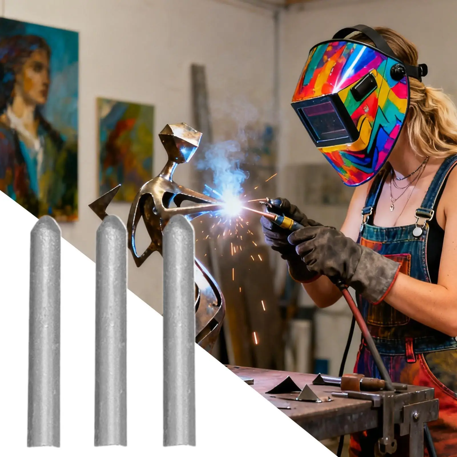 Low Temp Welding Rods 3 Pieces Low Temperature Easy Melt Brazing Metal Sticks Industrial Soldering Rods For Electronic