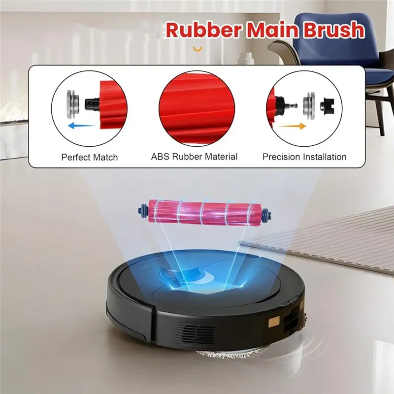 A05G-ملحق للمكنسة الكهربائية Roborock Q Revo Robot مكون من 26 قطعة من قطع الغيار - فرشاة رئيسية، فرشاة جانبية، فلتر HEPA، ممسحة B #3