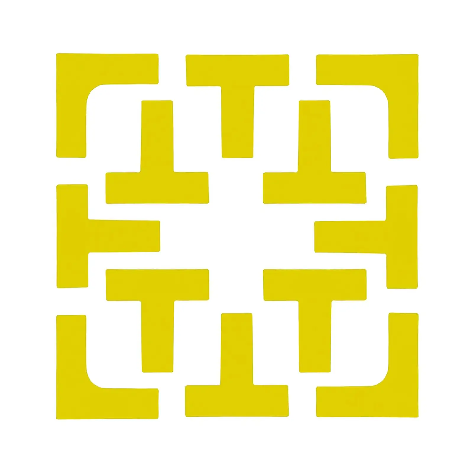 

Маркер Pickleball Court Create Mini Tennis Court Ярко-желтый набор для маркировки