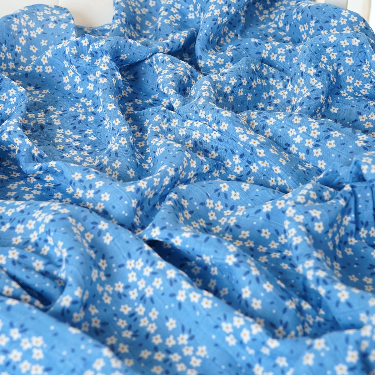 Elinfant 2 قطعة بطانيات قماط من الموسلين، لفافة قماط لحديثي الولادة، منشفة استحمام للأطفال مصنوعة من القطن بنسبة 100% #3