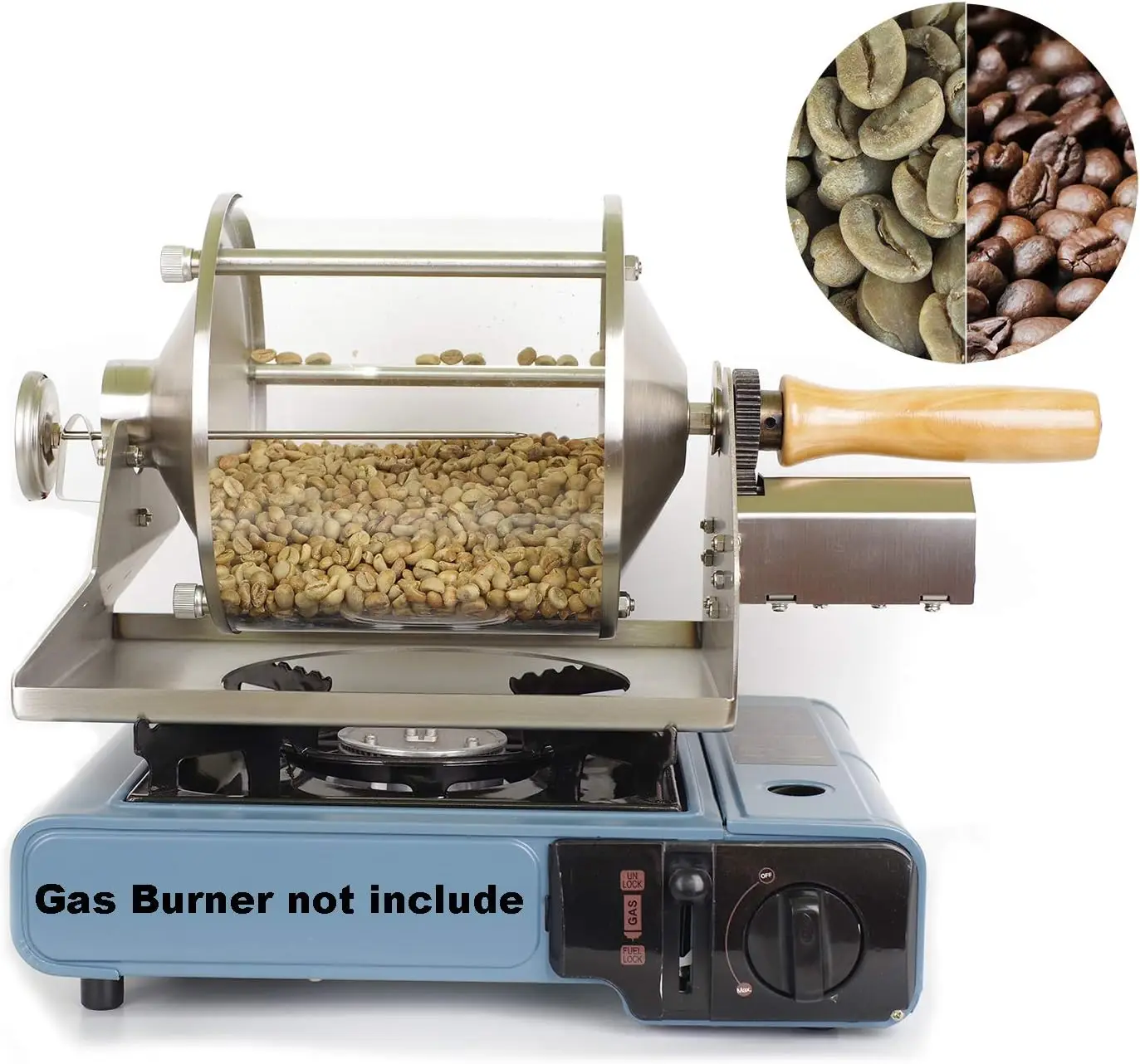 Coffee Roaster Gas Burner Coffee Roasting Machine Coffee Beans maker Peanut Roaster For Home Use