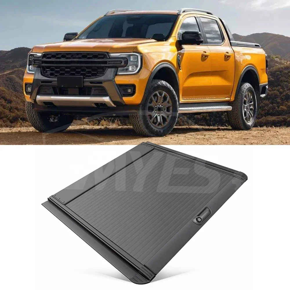 custom retractable roller lid up truck pick  bed cover aluminium alloy tonneau  for 2019 ford f150 f250 f350