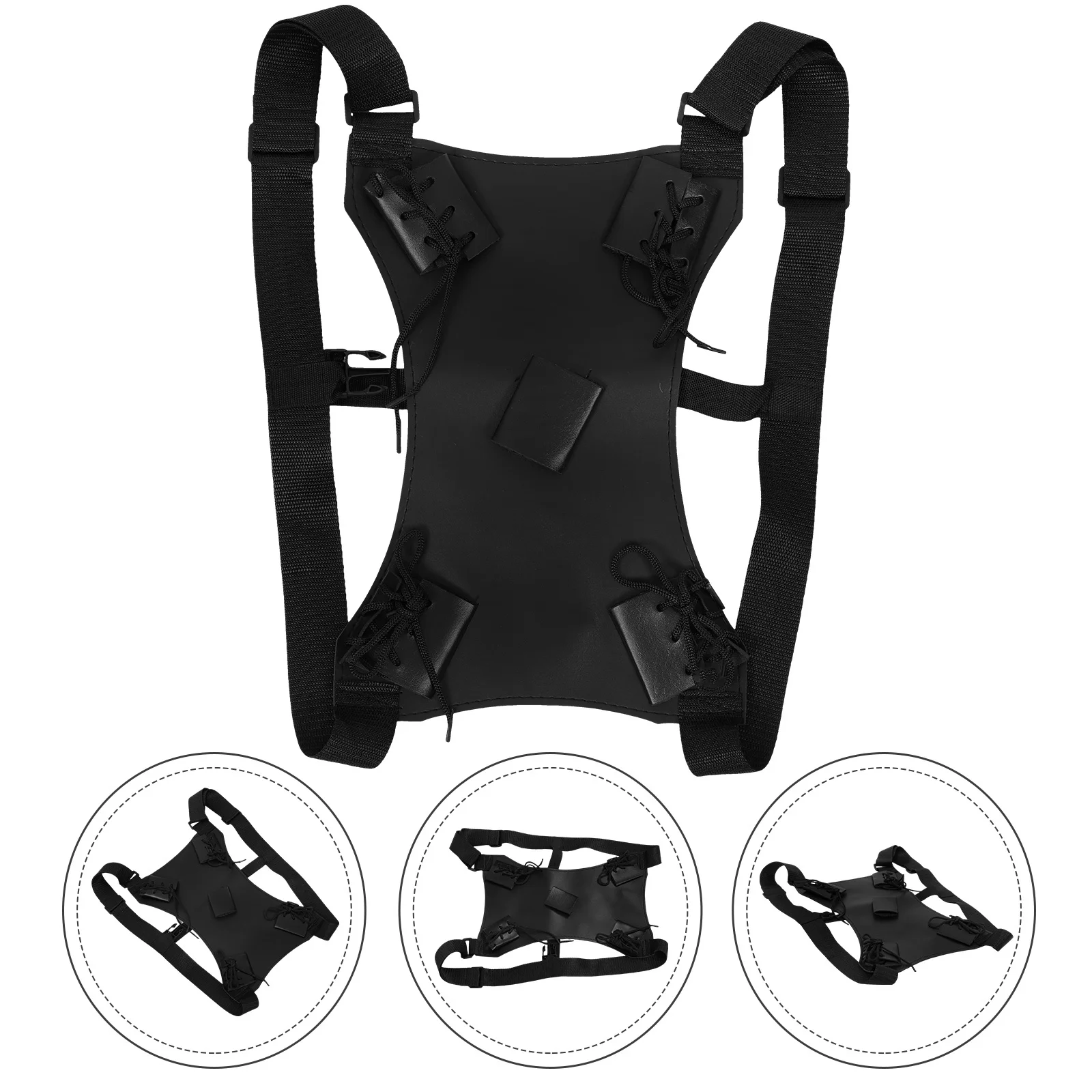 

Двойная сумка для меча, плечевой ремень, чехол для переноски меча для косплея, средневековый костюм, задний ремень, прочный дорожный ремень