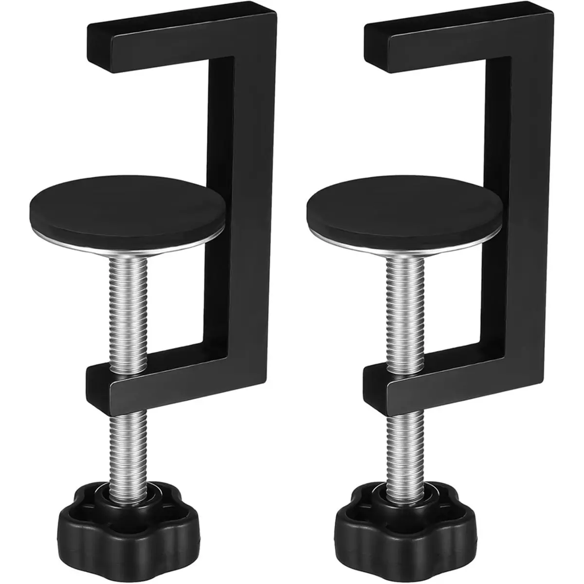HGHO 2Pcs Woodworking G-Clamp Set Heavy Duty Screw C-Clamps for Drawer Front Installation and Welding Table Clamping Tools