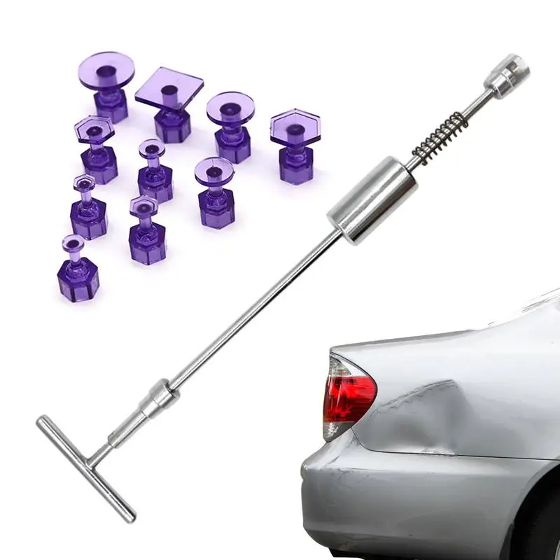 

Dent Repair Puller Car Dent Tool T Bar Auto Dent Repairing Puller With 10 Replaceable Tabs Strong Suction Upgraded Dent Removal