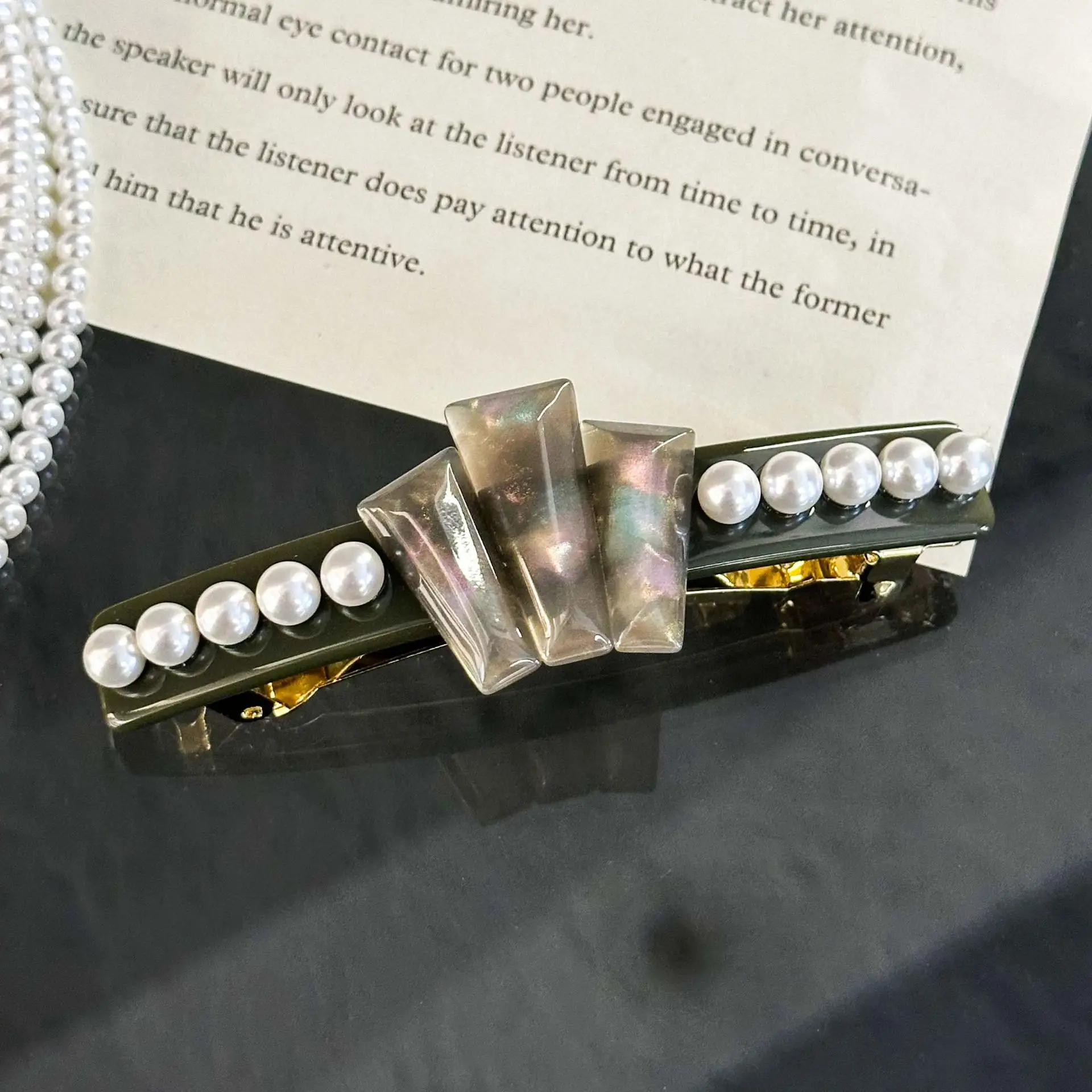 エレガントなパリのフレンチデザインのクリスタルヘアクリップバレッタ、女性、女の子向け、手作りのかわいいヘアジュエリー装飾アクセサリー、プロム用