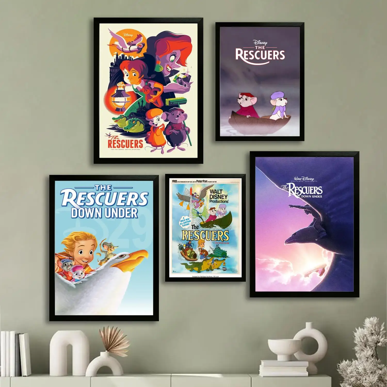 

The Rescuers Canvas Art Poster and Wall Art, Picture Print, Modern Family, Bedroom Decor, Posters,Decorative painting