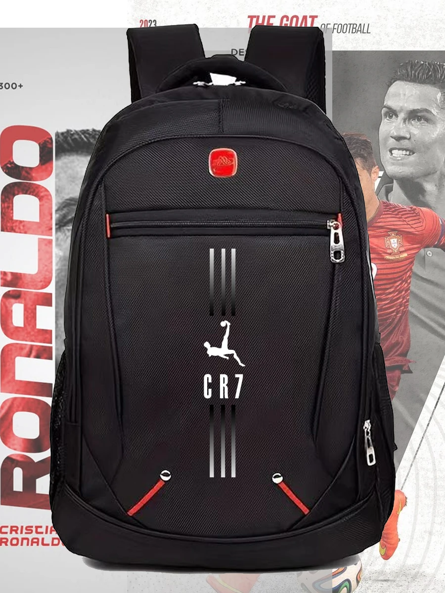 R-RONALDO-O Football Player CR7 Large Capacity Student SchoolBag Backpack Men Business Backpacks Multi-funtional Waterproof Bags