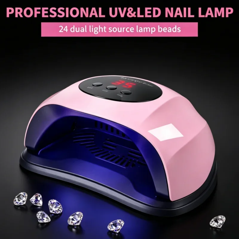 

Portable 24 LED UV Nail Dryer Machine Professional Manicure Lamp for Home Use with USB Cable Dries Nail Polish Varnish